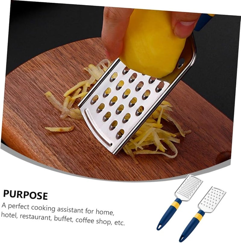 Stainless Steel Vegetable Grater Set Easy to Clean Space Saving Design 2 Pieces - Image 3